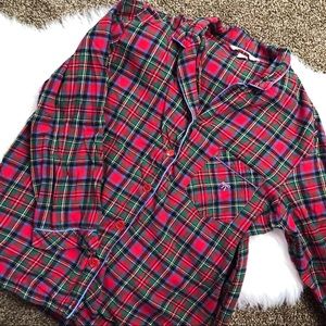 Victoria’s Secret flannel pajama top
